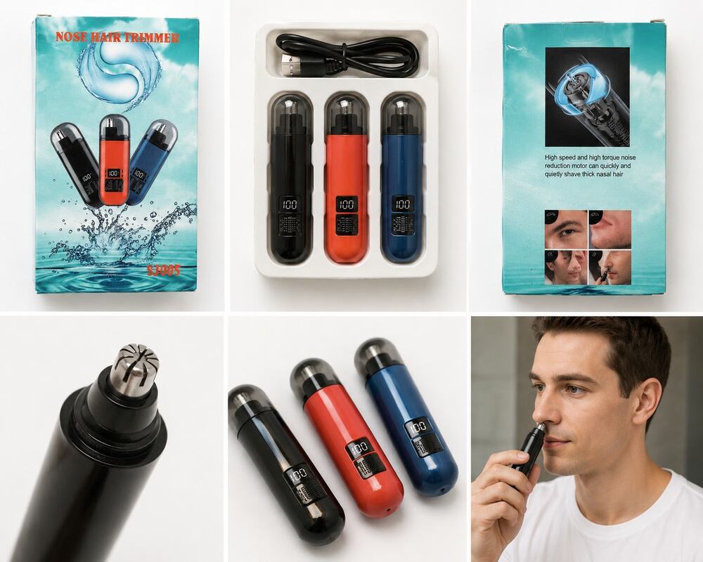 Nose Hair Trimmer – Rechargeable Electric Grooming Tool